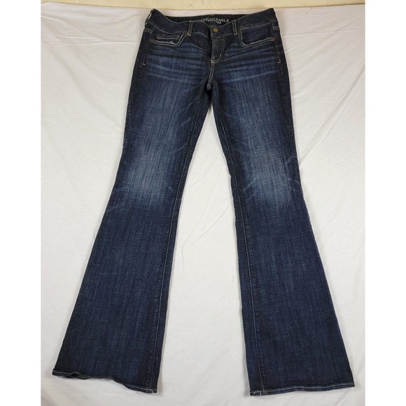 American Eagle Outfitters Denim - American Eagle Artist Stretch Flare‎ Jeans Dark Wash Blue Womens 10 Long 10L